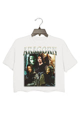 Vintage A.ragorn Person Crop Top For Women