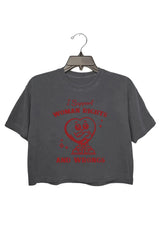 I Support Women's Rights And Wrongs Crop Tee For Women