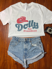Dolly For President Crop Top For Women