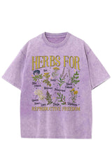 Herbs For Reproductive Freedom Womens Rights Washed Tee
