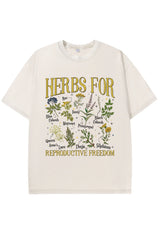 Herbs For Reproductive Freedom Womens Rights Washed Tee
