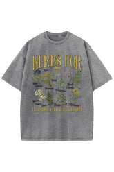 Herbs For Reproductive Freedom Womens Rights Washed Tee