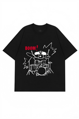 BOOM Creative Hand-Painted Rock Drum Dog Tee