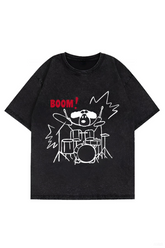 BOOM Creative Hand-Painted Rock Drum Dog Tee