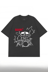 BOOM Creative Hand-Painted Rock Drum Dog Tee