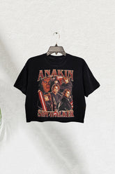 Vintage 90s Style Anakin Skywalker Crop Tee For Women