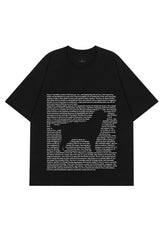 Cat And Puppy Creative Text Surround Tee