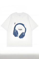 Earphone Let's Listen To Music Tee