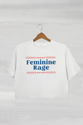 Feminine Rage Teacher Crop Top For Women