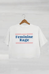 Feminine Rage Teacher Crop Top For Women