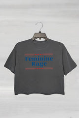 Feminine Rage Teacher Crop Top For Women