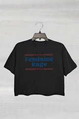 Feminine Rage Teacher Crop Top For Women