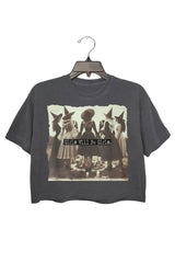 Girls Will Be Girls Themed Crop Tee for Women Witches Club