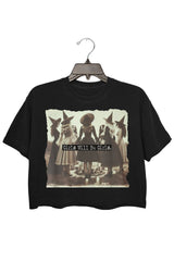 Girls Will Be Girls Themed Crop Tee for Women Witches Club