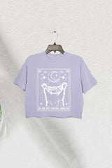 In My Feral Era Cropped Tee with Raccoon for Women
