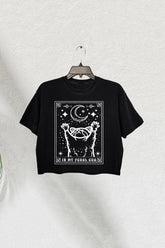 In My Feral Era Cropped Tee with Raccoon for Women