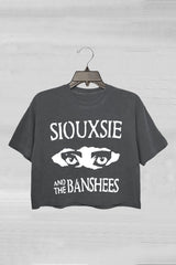 Siouxsie And The Banshees Inspired Women's Goth Crop Tee