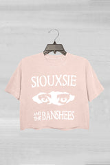 Siouxsie And The Banshees Inspired Women's Goth Crop Tee