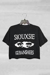 Siouxsie And The Banshees Inspired Women's Goth Crop Tee