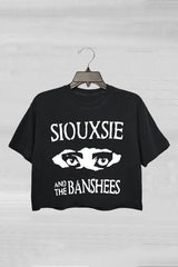 Siouxsie And The Banshees Inspired Women's Goth Crop Tee
