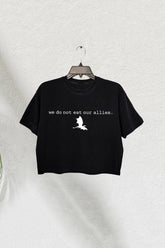 We Do Not Eat Our Allies Crop Tee for Women Fourth Wing Dragon Basgiath War College