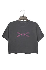 Women's Cropped Top with Lesbian Scissors Theme