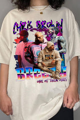 Women's Vintage-Style Chris Brown Graphic T-Shirt
