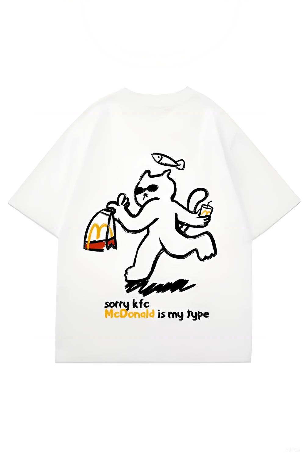Kittens Love Fish Fun McDonald's Tee