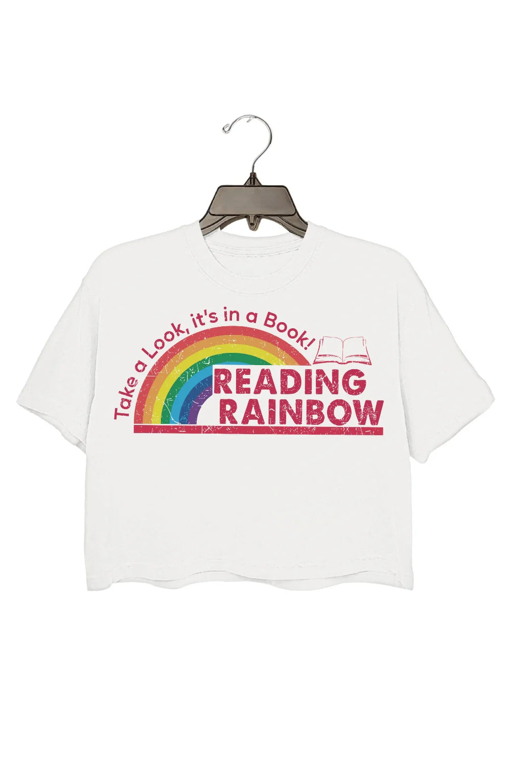 Reading Rainbow Book Lover Crop Top For Women
