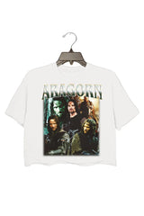 Vintage A.ragorn Person Crop Top For Women