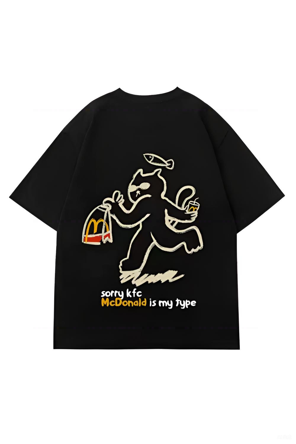 Kittens Love Fish Fun McDonald's Tee