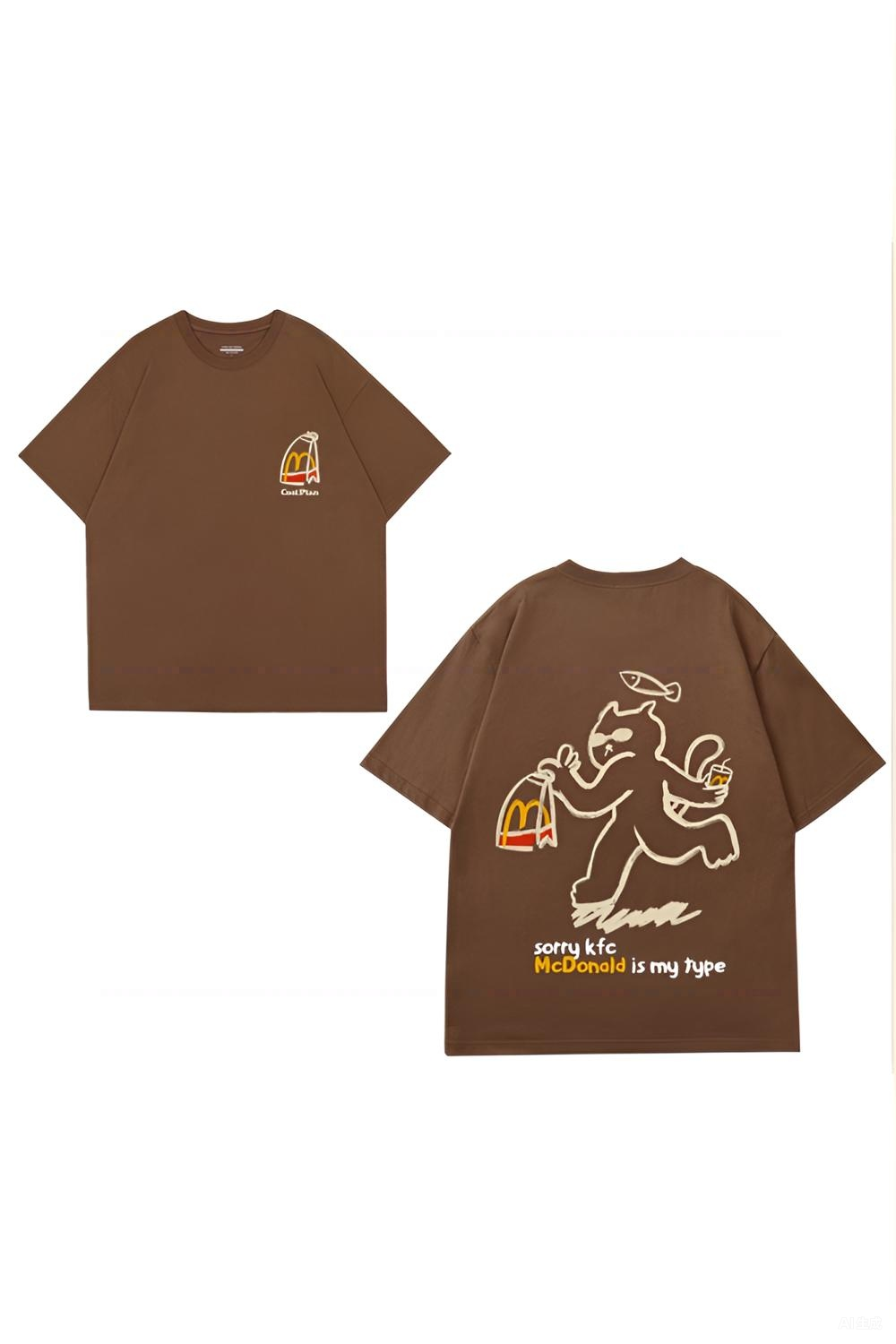 Kittens Love Fish Fun McDonald's Tee