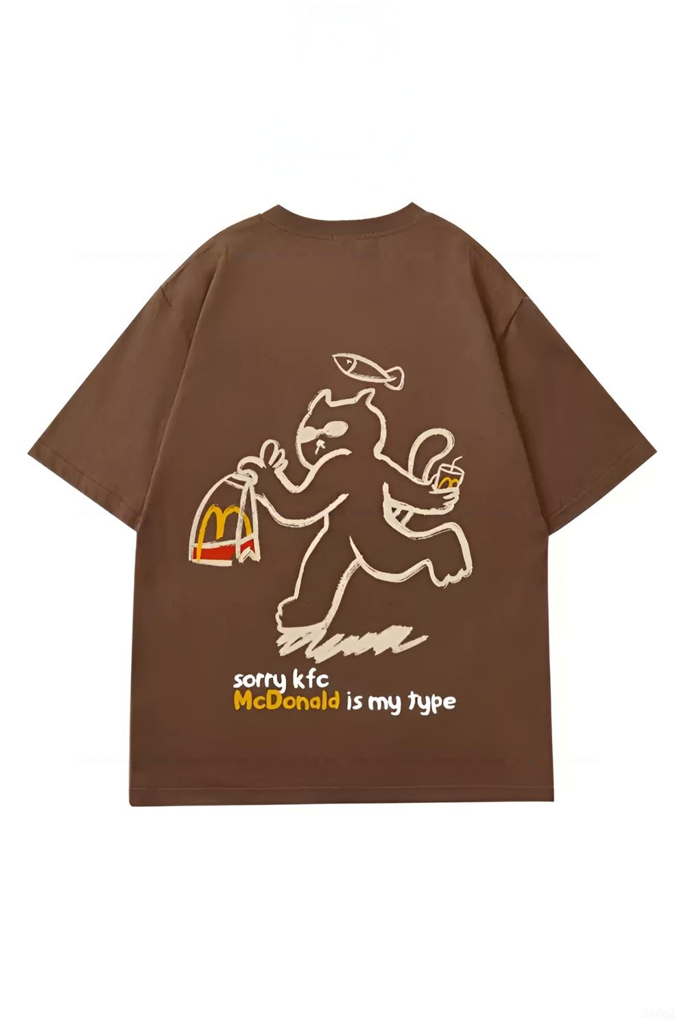 Kittens Love Fish Fun McDonald's Tee