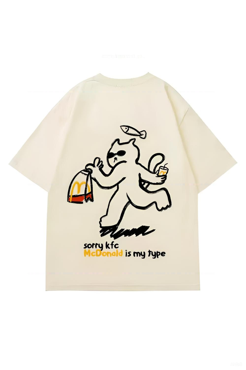 Kittens Love Fish Fun McDonald's Tee