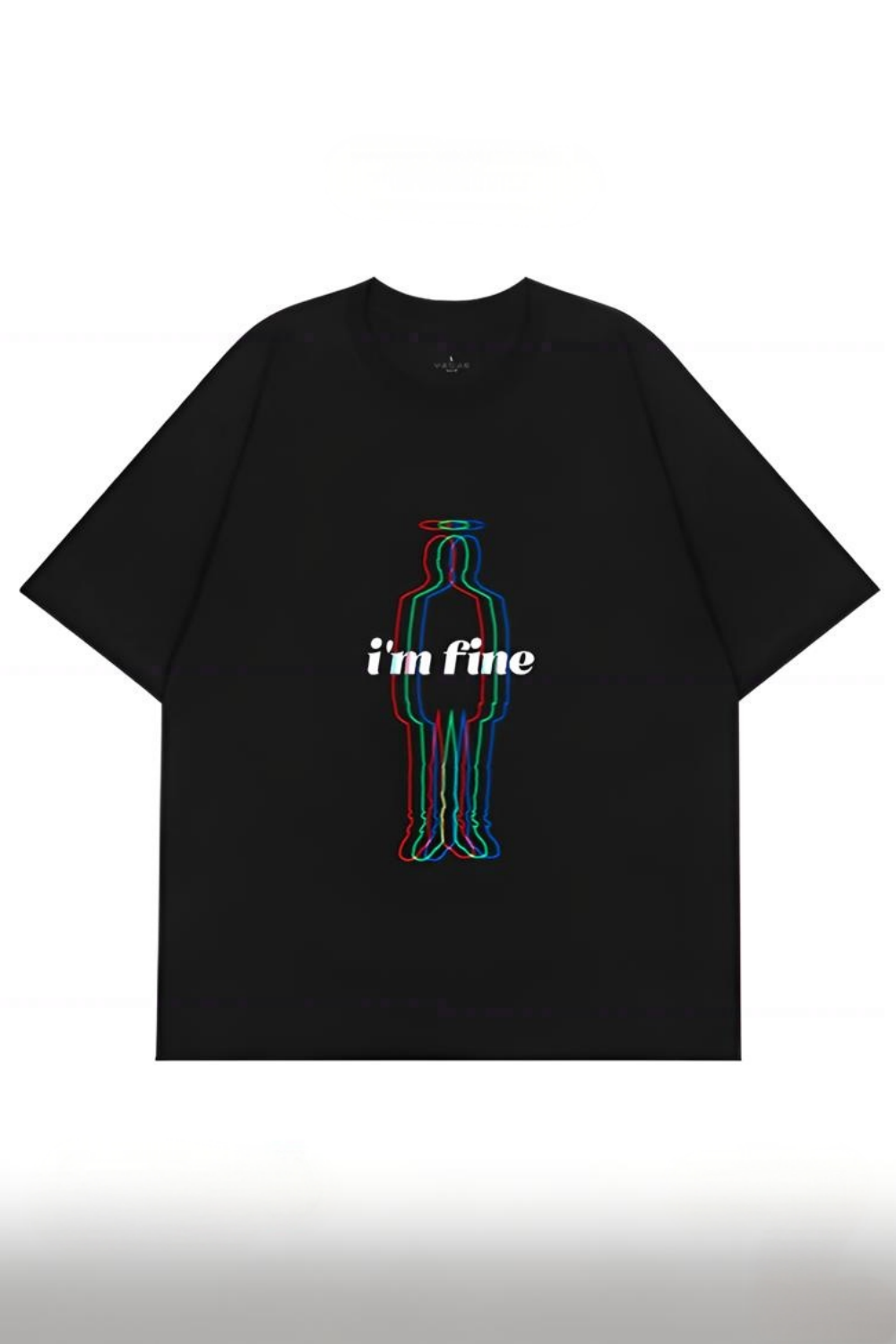 I'm Fine Colorful Characters Tee For Women