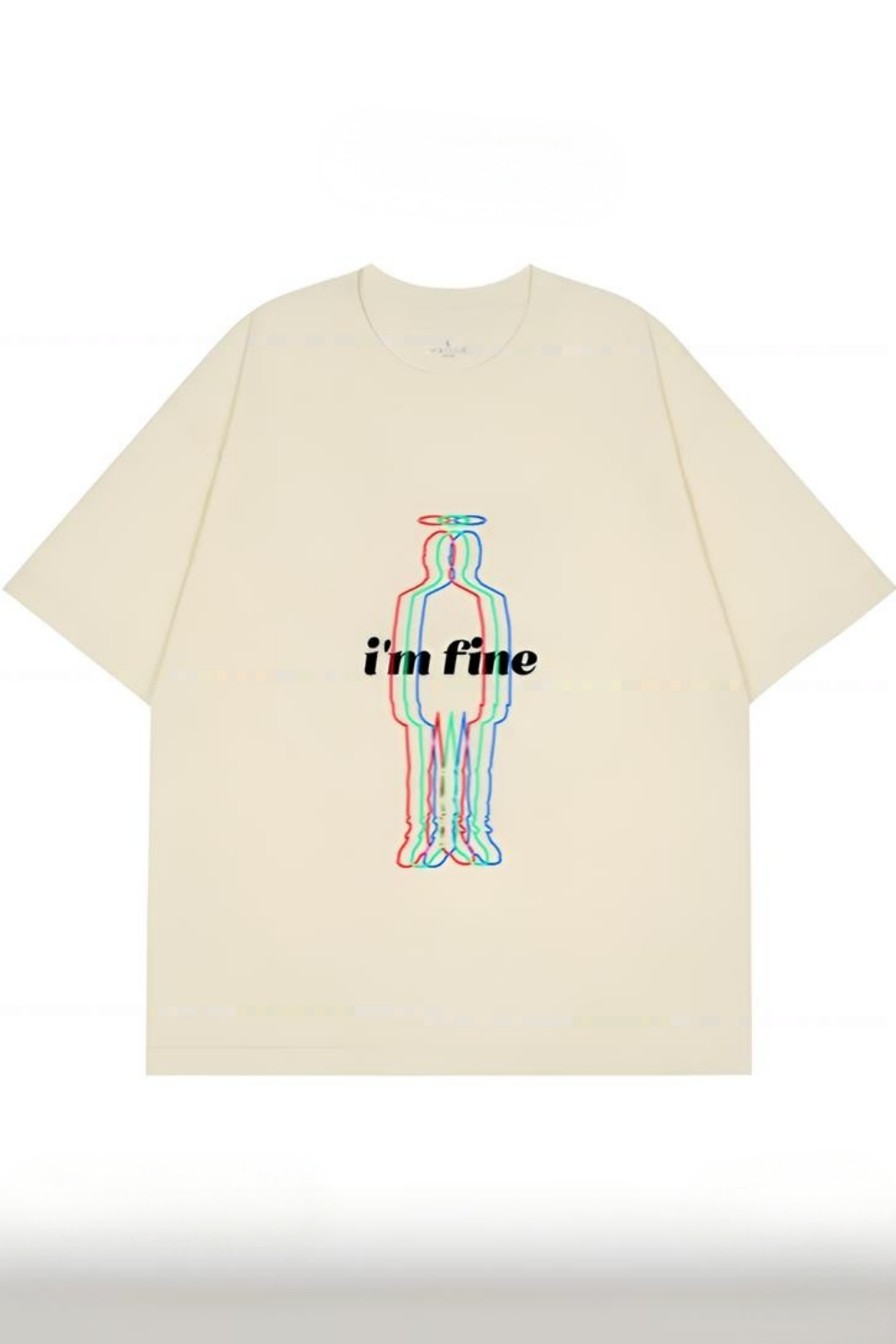 I'm Fine Colorful Characters Tee For Women