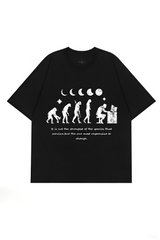 Human Evolution Retro Short Sleeve Tee