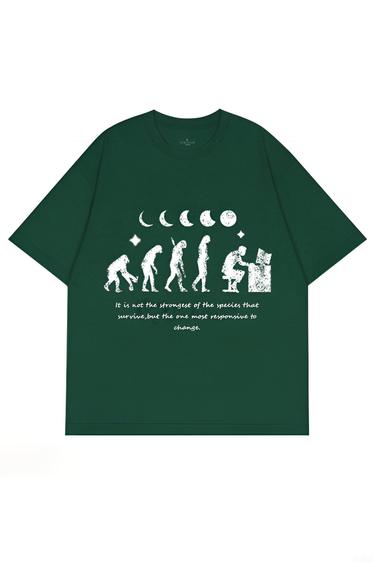 Human Evolution Retro Short Sleeve Tee