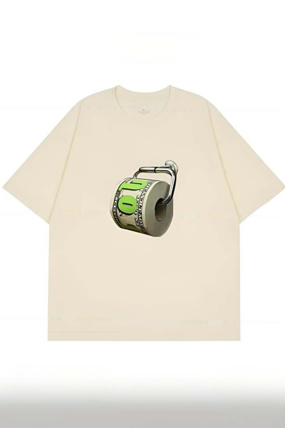 Dollar Roll Paper Fun Creative Print Tee