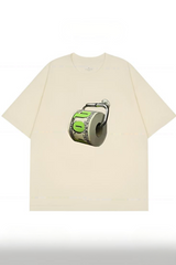 Dollar Roll Paper Fun Creative Print Tee