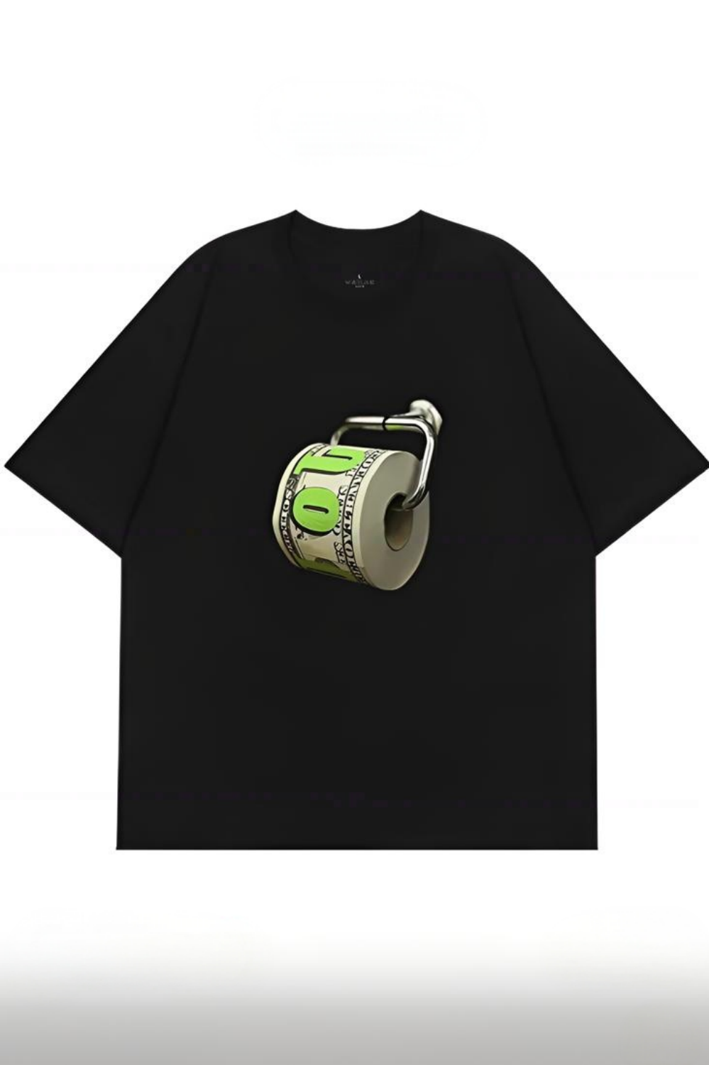 Dollar Roll Paper Fun Creative Print Tee