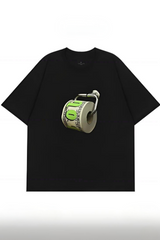 Dollar Roll Paper Fun Creative Print Tee