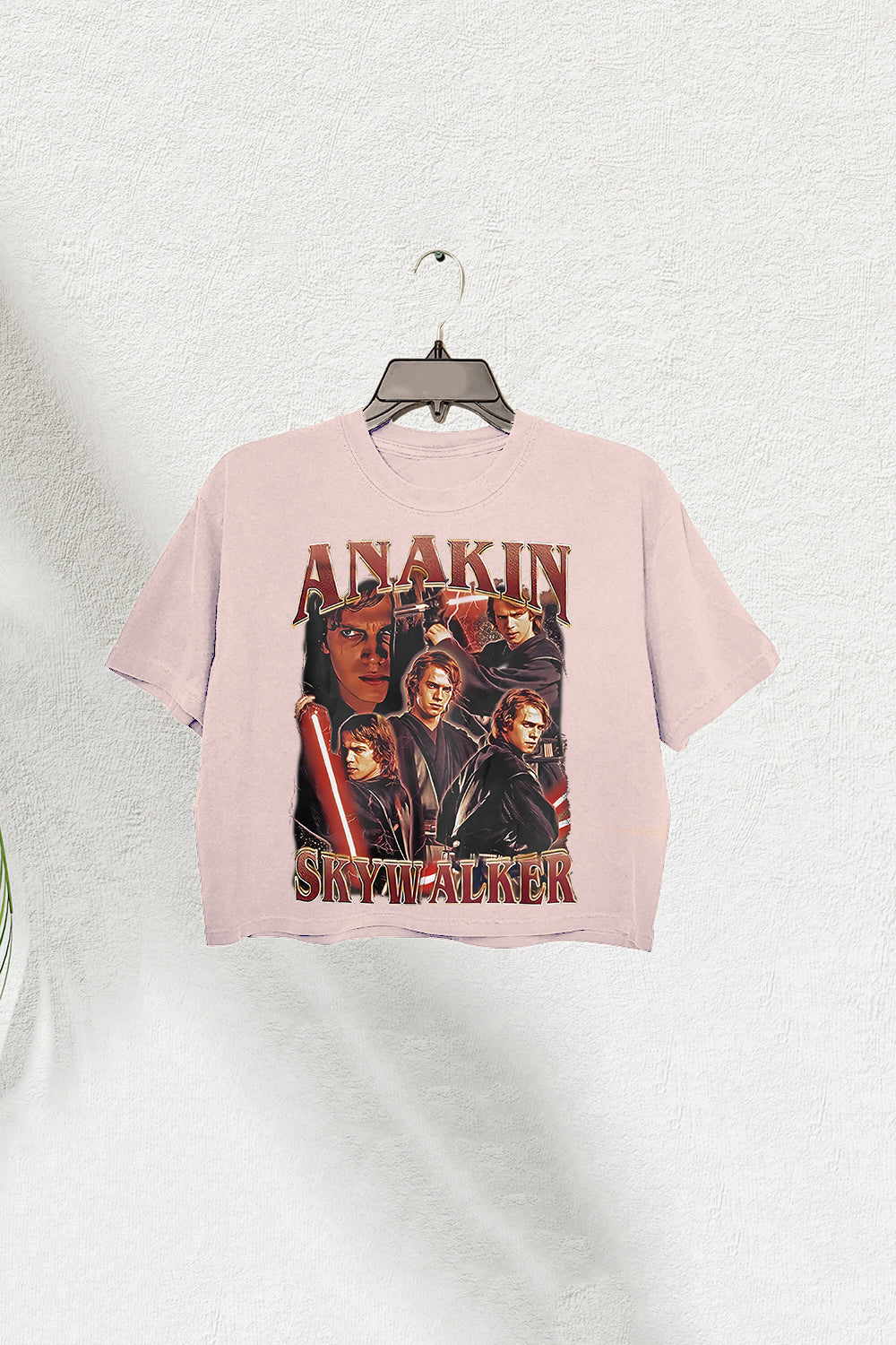 Vintage 90s Style Anakin Skywalker Crop Tee For Women