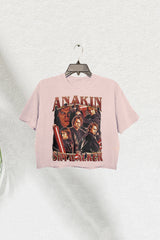 Vintage 90s Style Anakin Skywalker Crop Tee For Women