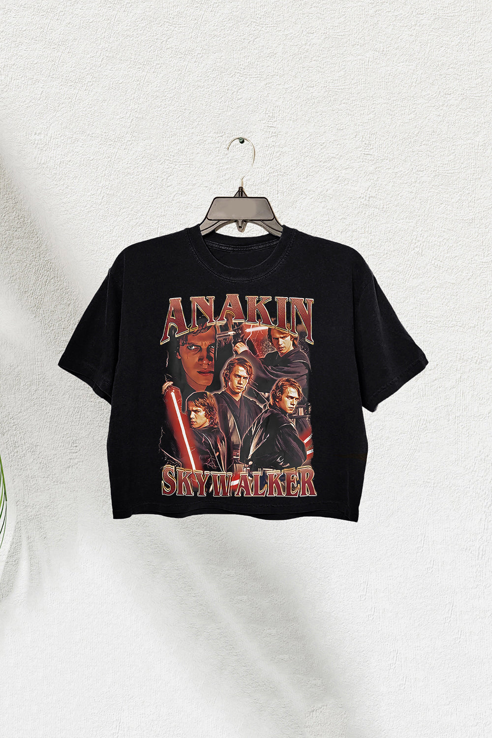 Vintage 90s Style Anakin Skywalker Crop Tee For Women
