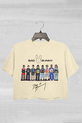 Bad Bunny Concert and DTML Album Women's Cropped Tee