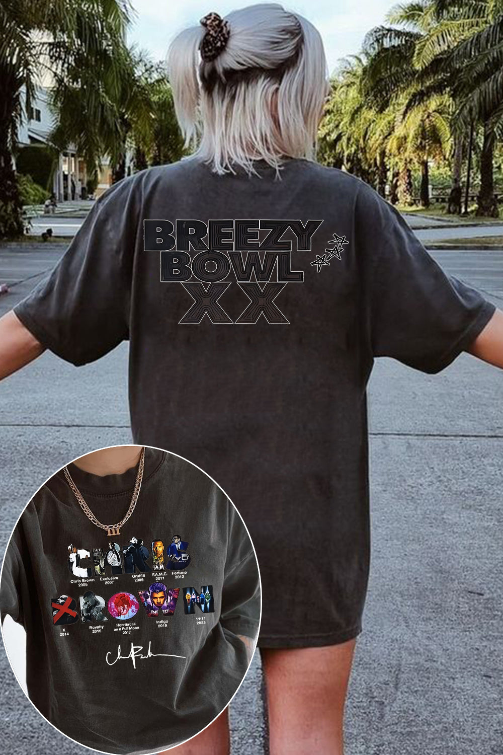 Breezy XX Bowl Tour Graphic T_Shirt