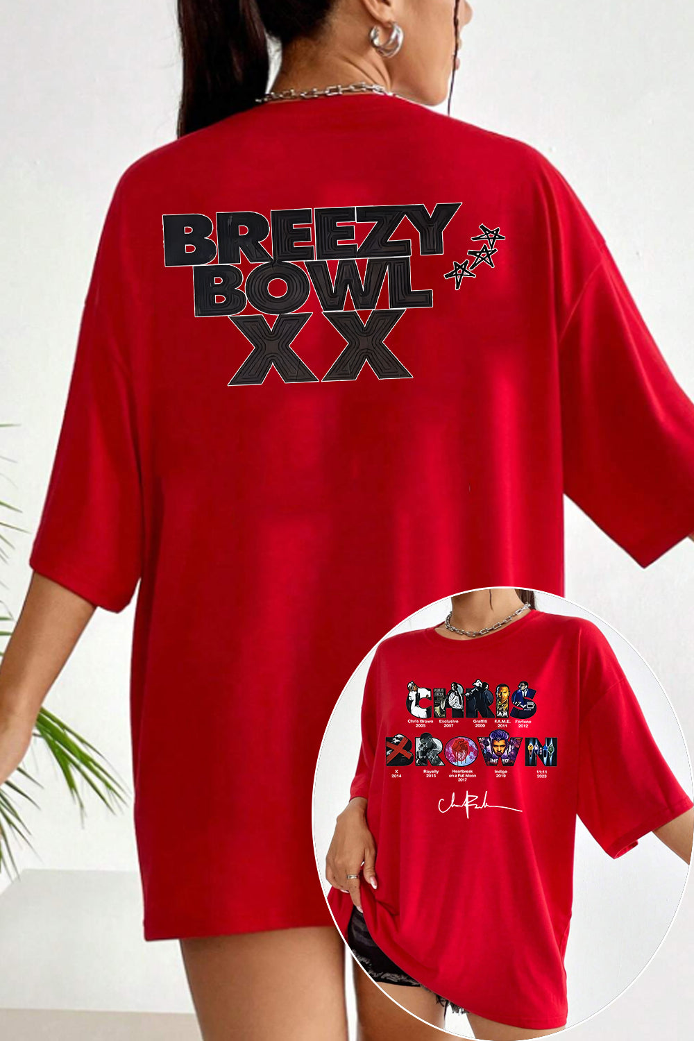 Breezy XX Bowl Tour Graphic T_Shirt