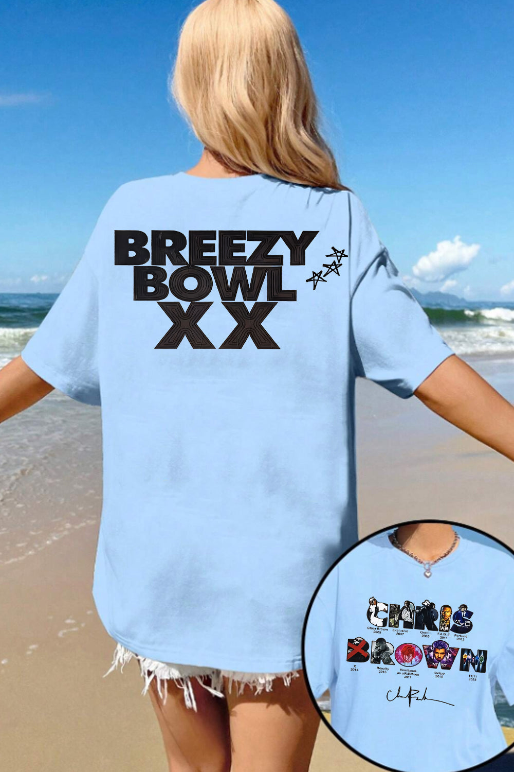Breezy XX Bowl Tour Graphic T_Shirt