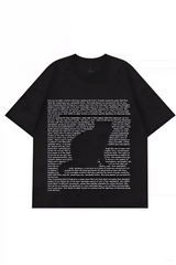 Cat And Puppy Creative Text Surround Tee